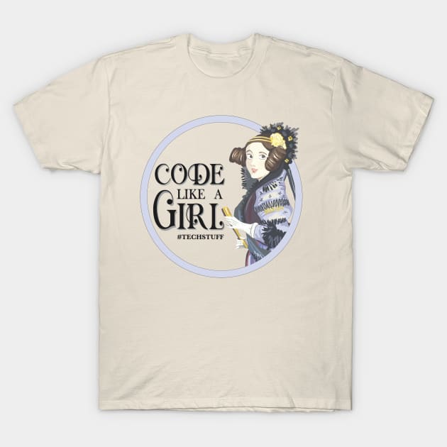 Code Like A Girl T-Shirt by TechStuff